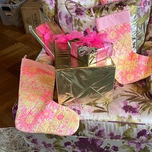 Lilly Pulitzer stockings and or ornament